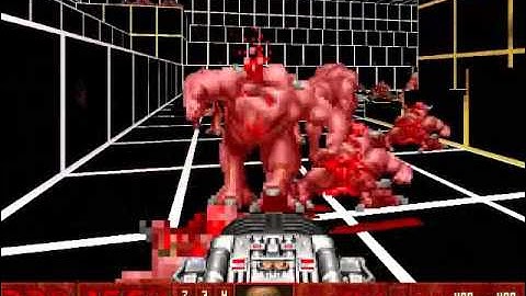Doom 2 Survive in Hell Level 32 UV Max in 16:54 (You mean Megatron?)