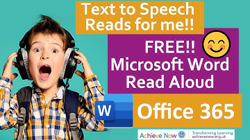 Read aloud - Word Office 365 version -  Text to speech