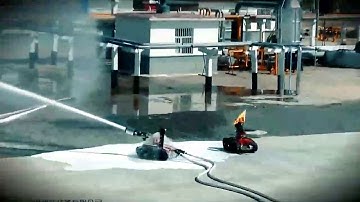 #Explosion#proof#fire#fighting robot#Field#test#
