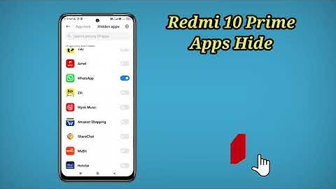 How To Hide Apps in Redmi 10 Prime , Redmi 10 Prime Main Apps Kaise Hide Kare