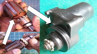 how to rewinding self starter gear motor long run