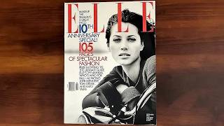 Elle September 1995 Christy Turlington, Al Pacino, Shannen Doherty | ASMR Magazine Flip Through