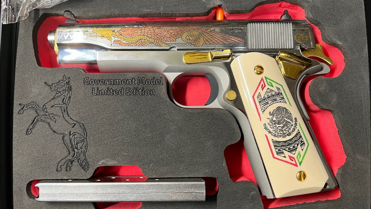 Colt 1911C 38 Super “Bandera de Mexico” One of 500 Special Edition by