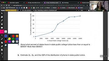 AP Stat 2 1 Day 1 CYU Describing Location in a Distribution