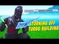 Playing Fortnite but WITHOUT Turbo Building...