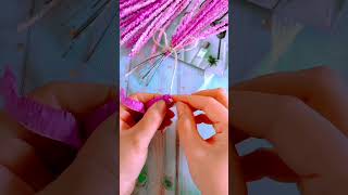 Crepe paper art #crepepapercrafts #diy #trending #paperflower