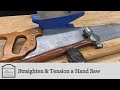 How to Straighten and Tension a Bent Hand Saw