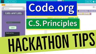Code.org Lists Hackathon Tutorial - Printing, Searching and Creating - CS Principles Unit 5