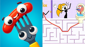 FORKNSAUSAGE Vs LONG NECK : Satisfying ASMR Gameplay - All Max Levels Gameplay