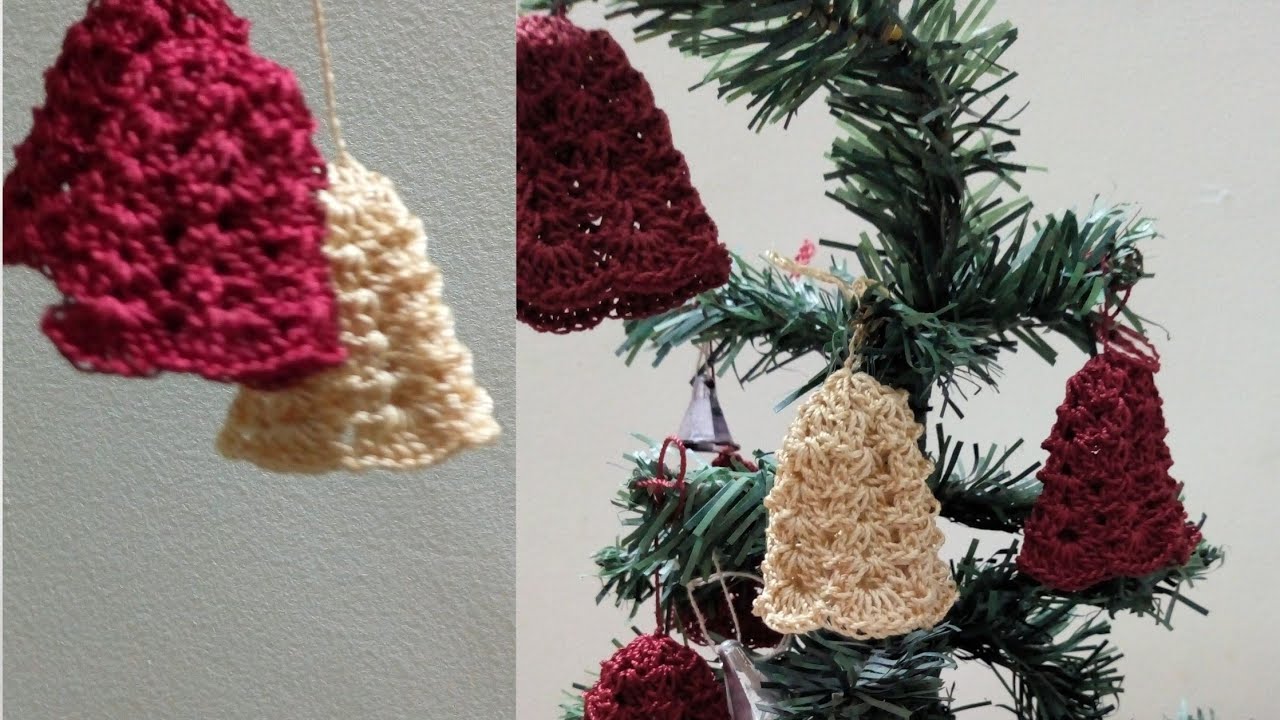 Crochet Bell/Christmas 🎄 decoration with crochet Bell/simple & easy to