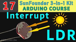 Lesson 17: How to interrupt a delay in Arduino and Light Dependant Resistor LDR | Robojax