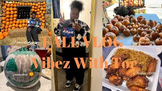 COZY FALL VLOG | BEING PRODUCTIVE + LETS CHAT ! + PUMPKIN PATCH + HALLOWEEN DECOR & MORE !