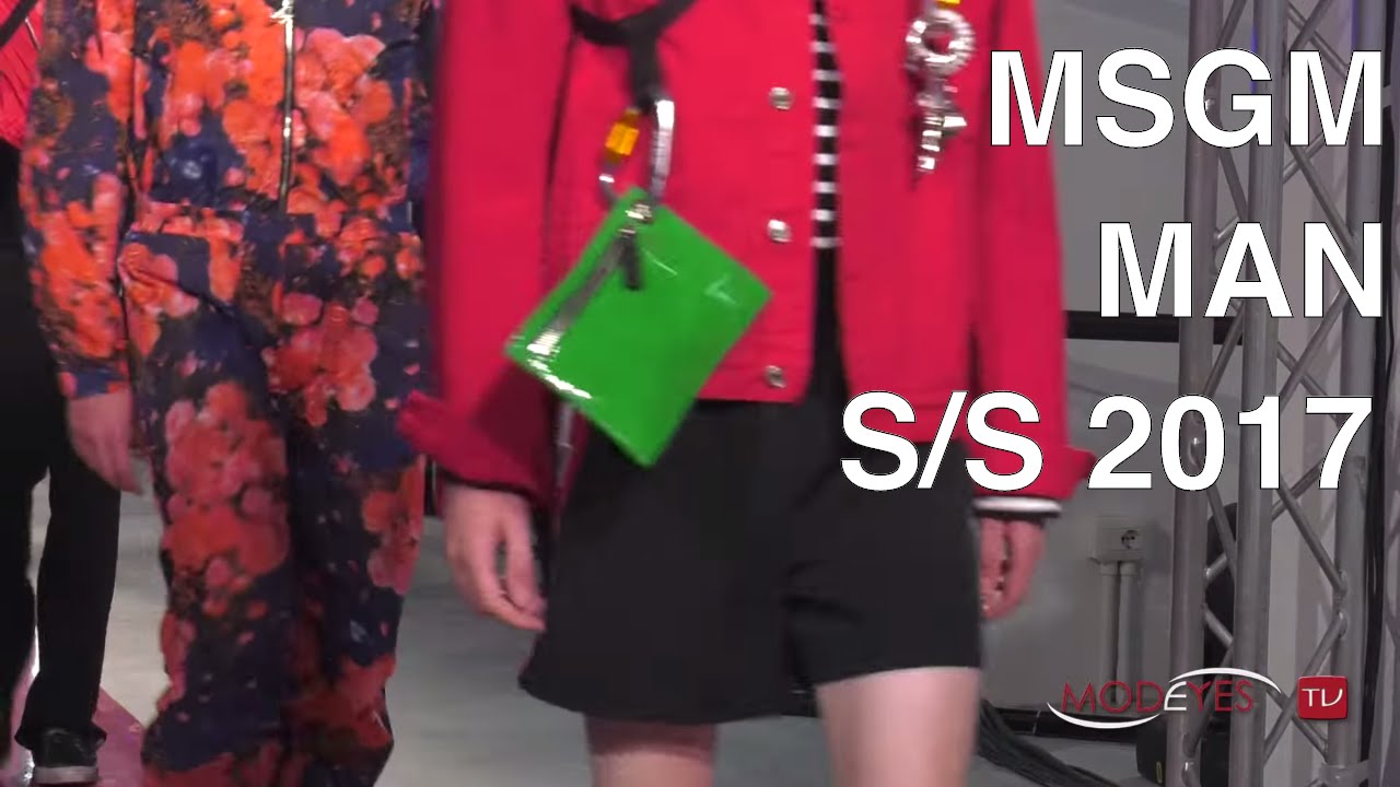 MSGM | MEN FASHION SHOW SUMMER 2017 | EXCLUSIVE by MODEYES TV