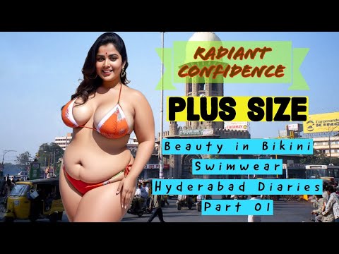 Radiant Confidence: Plus Size Beauty in Bikini Swimwear | Hyderabad Diaries Part 01