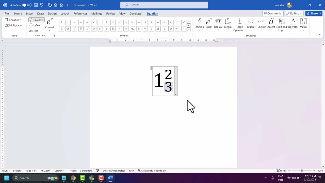 how to write subscript and superscript together in word - YouTube