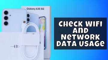 Check Wifi And Network Data Usage Samsung Galaxy A35