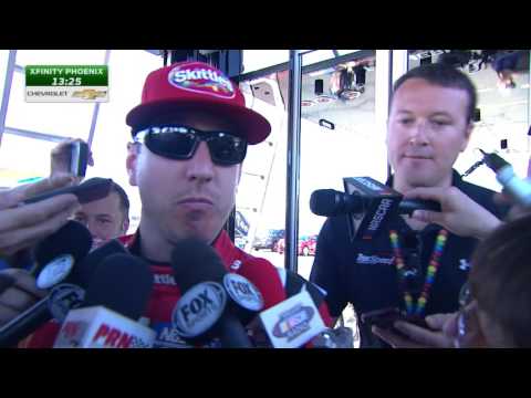 Busch tight-lipped after meeting in NASCAR hauler