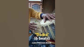 How to Play Dadra Taal On Dholak  #drummer #drums #tutorial  #dholakvadak #music #tabla