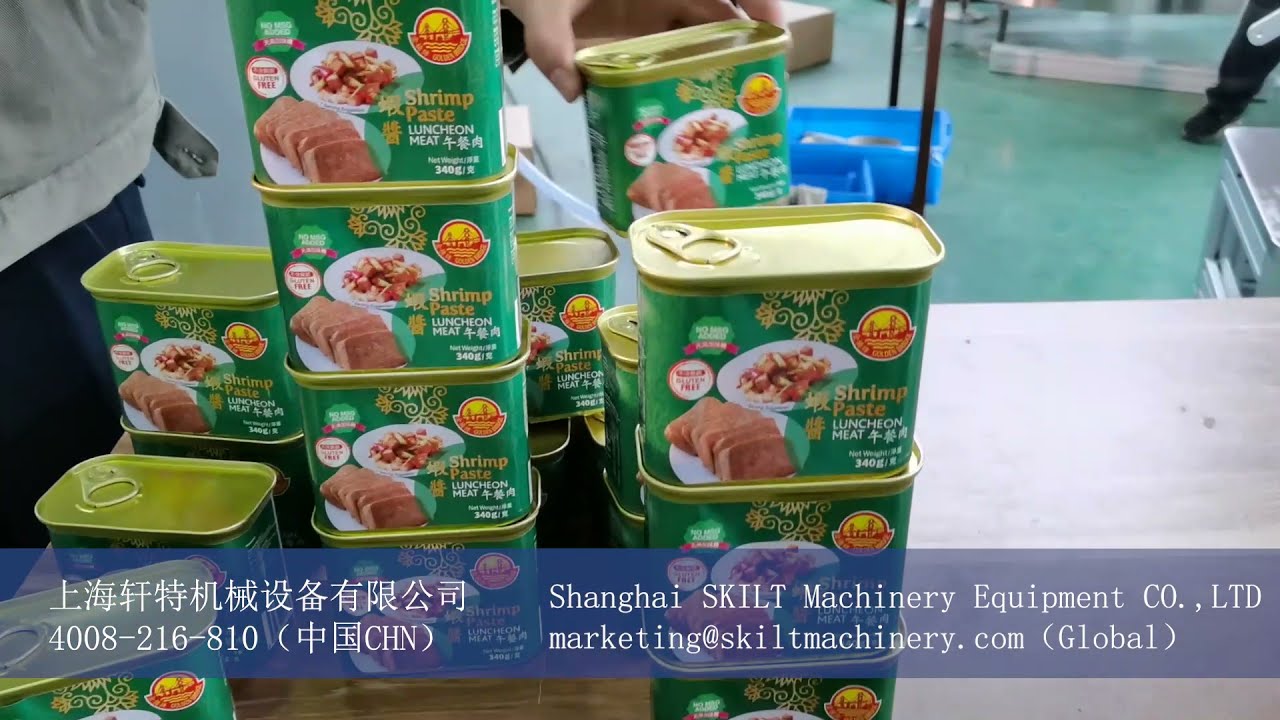 high speed round/square canned meat  tin can labeling machine-8617852620306