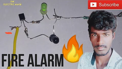How to make fire detector alarm at home using photodiode | very simple circuit |