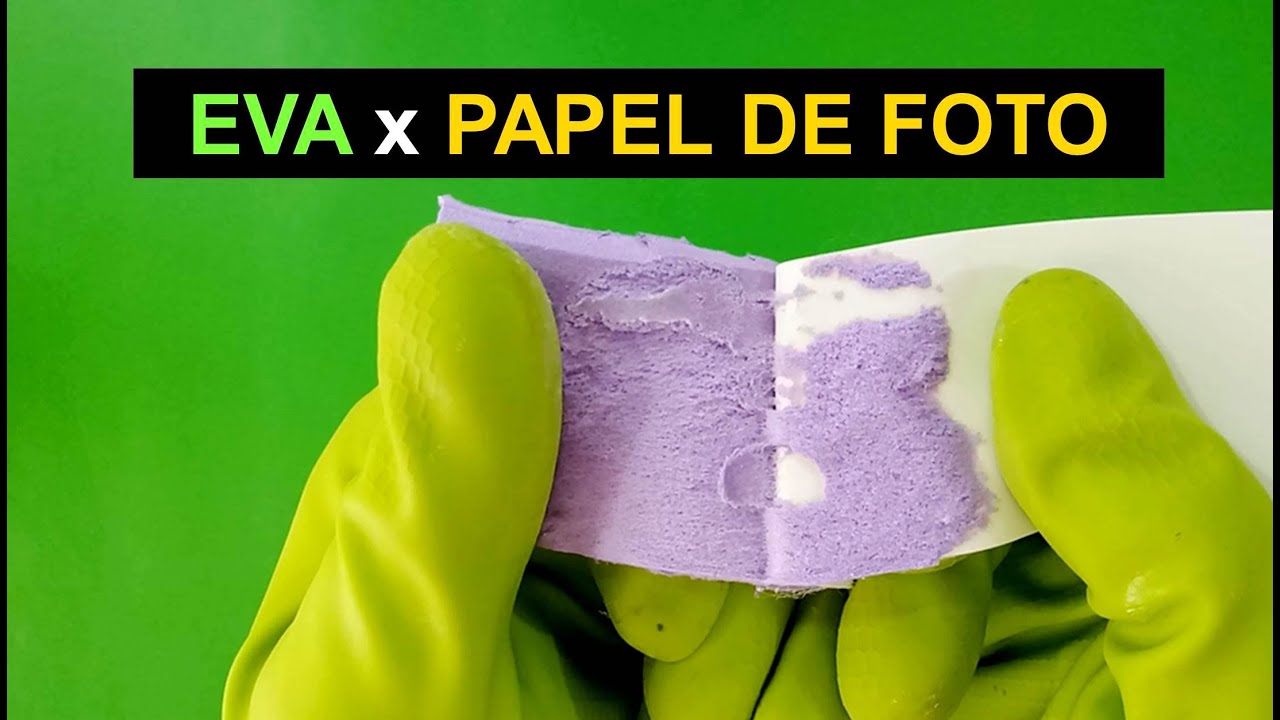 Cola para EVA com Papel Fotográfico - YouTube