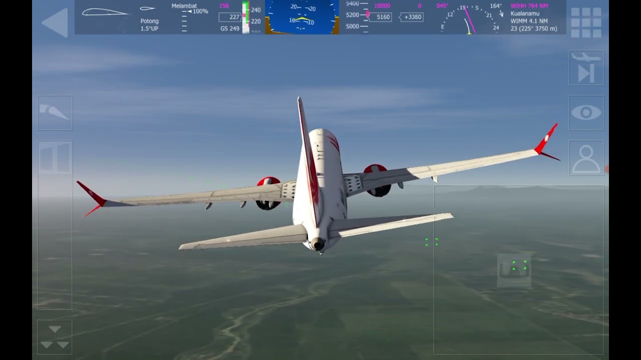 Aerofly FS Global 2026 B737 MAX 9 Livery Lion Air Route Medan - Halim Cold And Dark