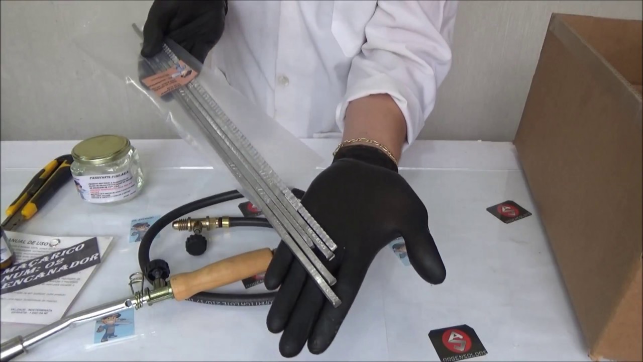 kit funilaria com estanho  demonstração mercado livre