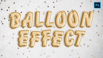 Foil Balloon Text Effect - Photoshop Tutorial