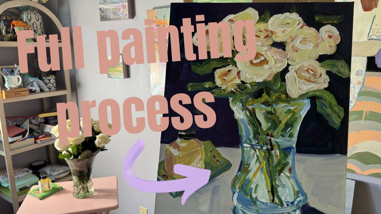 Советы по созданию выразительной картины | разминка, простая палитра и финальный холст