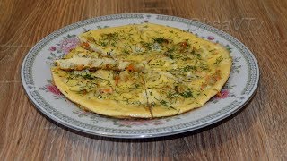 Омлет с кабачками, кабачковый омлет... Squash omelette.