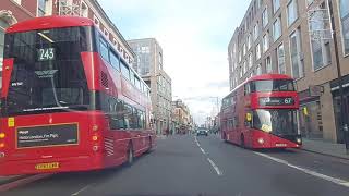 Driving through Hackney (From Kingland High Street to Clissold Park)