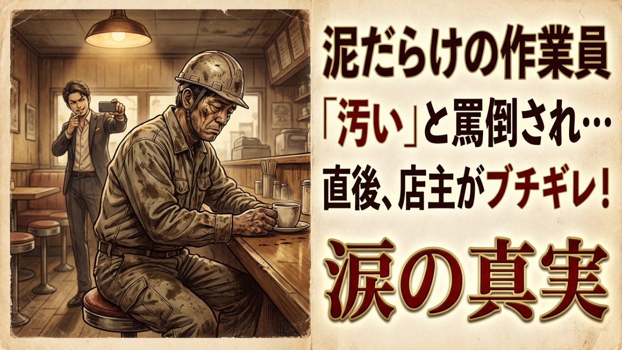 【52歳作業員】年収300万の男が配信者に「産業廃棄物」呼ばわり→直後、店主がキレて包丁を突き立てた理由が涙で見えない…視聴者「まさかの恩返し」に感動の声続出