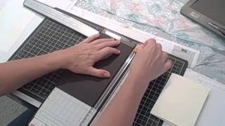 How to cut cardstock to make cards and layers
