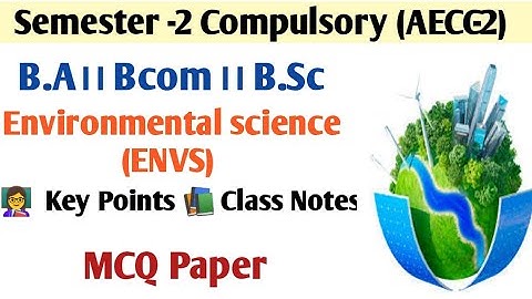 CU AECC-2 semester 2 suggestion 2023 | 2nd semester envs | 2nd semester AECC-2 | পরিবেশ বিদ্যা