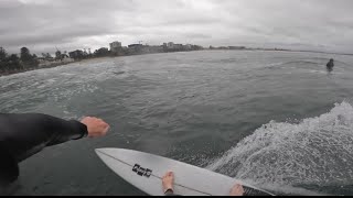 Ripped some big turns at my local point break || RAW POV