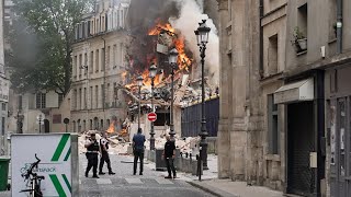 Explosion à Paris : violent incendie en cours rue Saint-Jacques