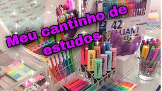 TOUR PELO MEU CANTINHO DE ESTUDOS -Nanda Lima