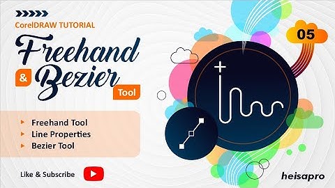 CorelDRAW TUTORIAL - FREEHAND AND BEZIER TOOL