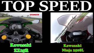 Top Speed Ninja zx25r VS Ninja 250 SL (rrmono) Fullspec Racing