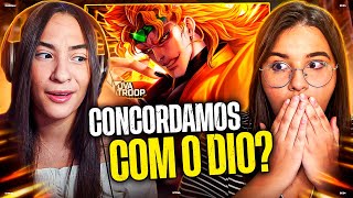 Linhagem Profana | Novatroop | Dio Brando (JoJo’s Bizarre Adventure) - REACT EM DUPLA