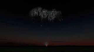 FINALE4D HORSETAIL W WHITE STROBE FALLING LEAVES