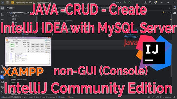IntelliJ IDEA  JAVA with MySQL: JAVA CRUD - Create