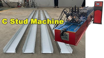 H hole punching C channel roll forming machine | 2 in 1 C and U channel roll forming machine