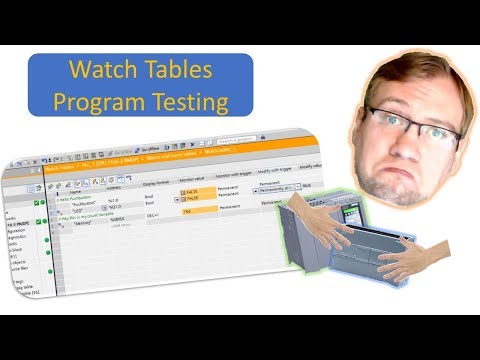 TIA Portal: Watch Tables and how to use them / Program testing
