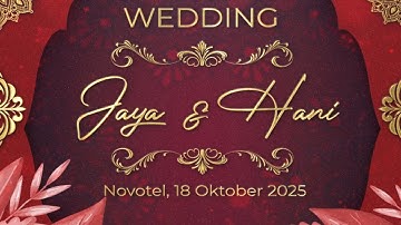 LIVE || WEDDING JAYA & HANI