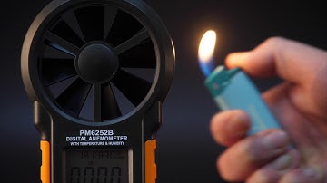 Peakmeter PM6252B Digital Anemometer air flow ambient humidity temperature dew point USB interface