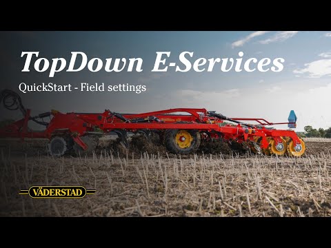 QuickStart - TopDown 400-700 E-Services: Field settings