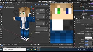 how to make different eye colors on blender 2.8 minecraft rig