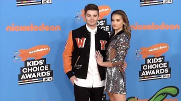 Jack Griffo, Paris Berelc 2018 Kids' Choice Awards Orange Carpet