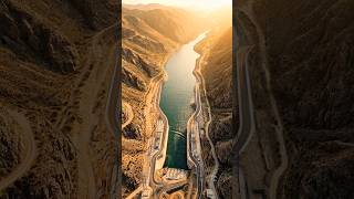 Building a Mega Dam From Scratch! 🌊 Engineering Time-Lapse.#engineering #megaprojects #shorts